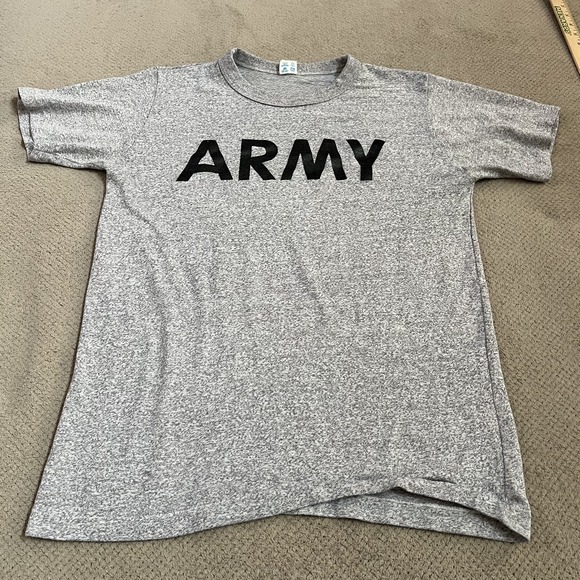 Champion Other - Vintage 1980s Champion US Army Military 50/50 T-Shirt Grey large